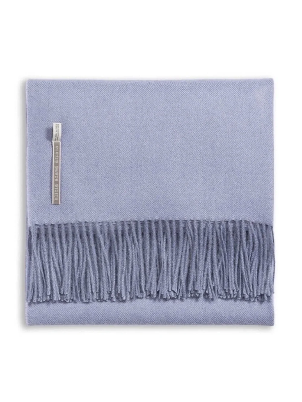 Alicia Adams Alpaca Herringbone Throw NEW
